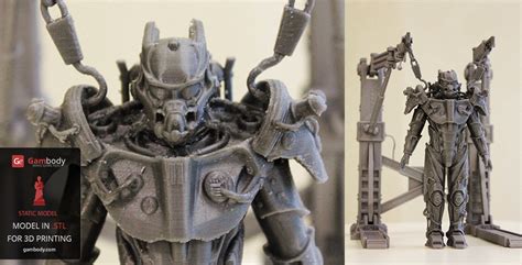 Printed And Painted Tesla Power Armor 3d Model Press Release By