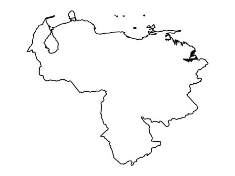 Venezuela Outline Map Blank Maps Repo