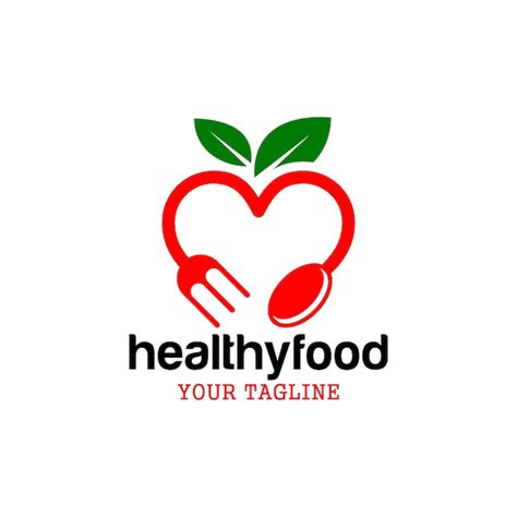 Logotipo De Alimentos Saludables Descargar Vectores Premium