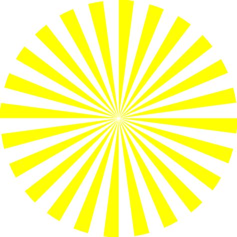 Yellow Sunburst Clip Art At Vector Clip Art Online Royalty