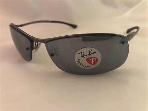 Pre Owned Ray Ban Rb3183 3 Sunglasses Authentic Metal Gradient Pilot
