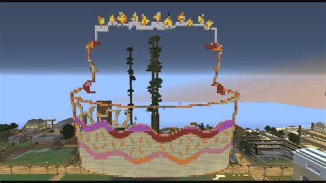 Minecraft Pixel Art Speed Build Birthday Cake Youtube