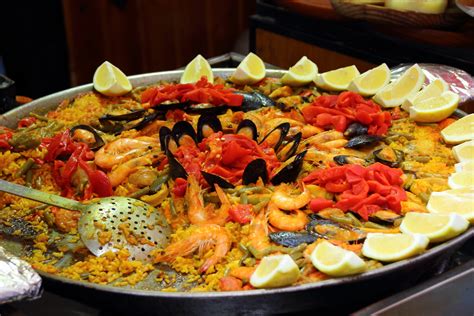 Fotos Gratis Mariscos Pescado Comer Arroz Buffet Camarón España