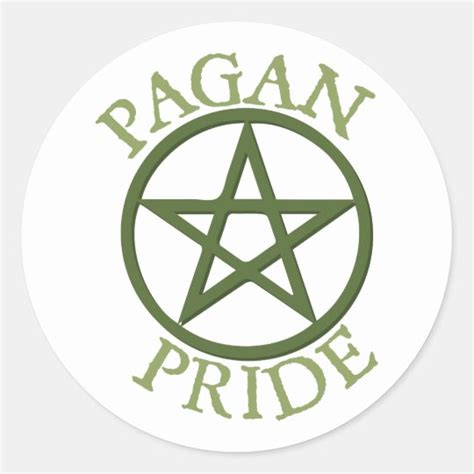 Pagan Pride Classic Round Sticker Uk