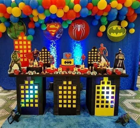 pin by adriana arrona de haro on súper héroes decoraciones superman birthday party marvel