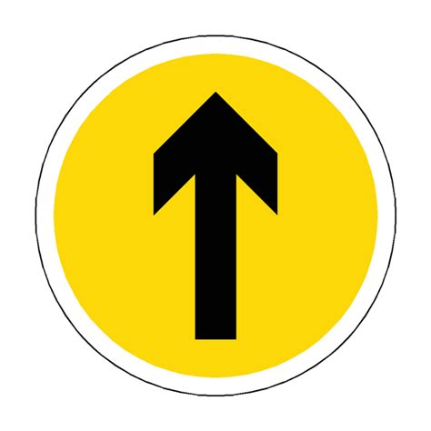 Yellow Arrow Floor Sticker Safety Uk