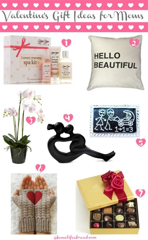 Our picks include new mom gift baskets, the best women's pajamas, weighted blankets for adults oftentimes, gifts for new moms focus on the baby. Valentine's Gift Ideas for Moms | Home Life Abroad