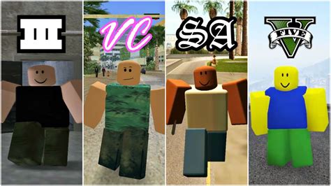Evolution Of Roblox In Gta Games Roblox Visits Every Gta Map Youtube