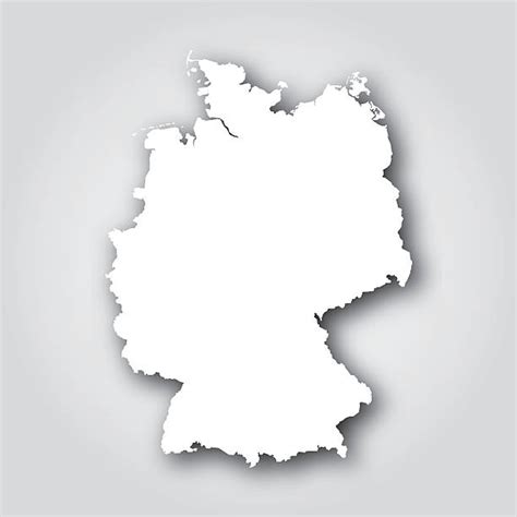 Die politik ruft nach längeren und härteren verboten für die menschen in unserem land. Deutschlandkarte Umriss Stock-Vektoren und -Grafiken - iStock