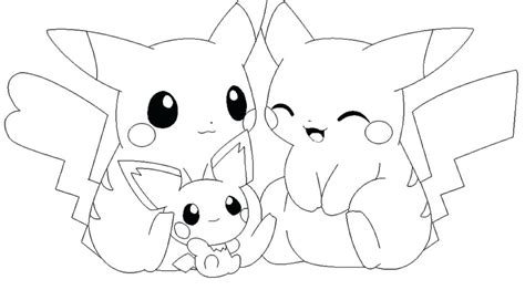 You just need yellow, black, brown, and red. Pokemon Coloring Pages Pikachu Cute at GetDrawings | Free ...