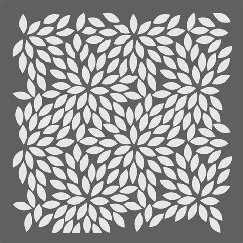 Abstract Foliage Mini Craft Stencil