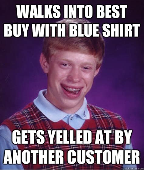 Walks Into Best Buy With Blue Shirt Gets Yelled At By Another Customer