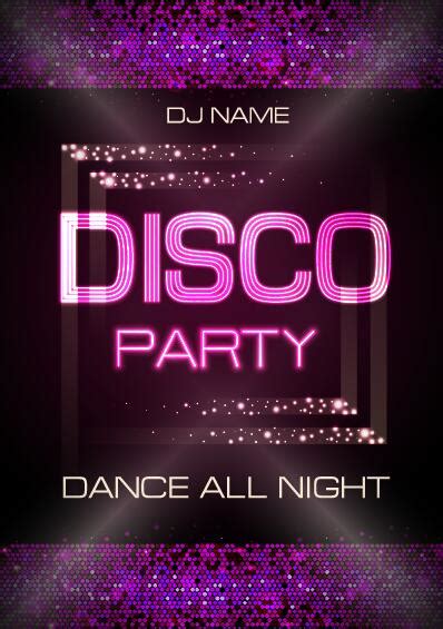 Vector Night Club Disco Party Poster Template 10 Free Download