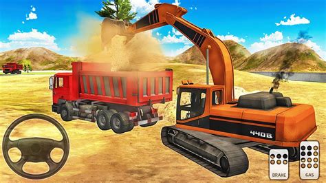Heavy Excavator Simulator Pro Excavator Loading Sand Into Dump Truck