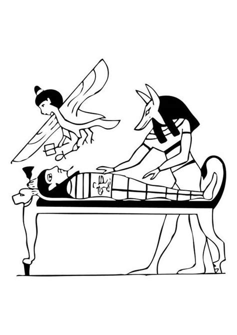 Want to be notified when more egyptian mummies are added to karen's whimsy? Anubis Embalm Mummy Realistic Coloring Page - Download ...
