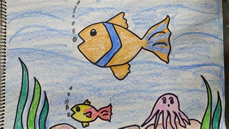 This is my illustration and urban art page. EASY UNDERWATER DRAWING FOR KIDS.USING CRAYONS - YouTube