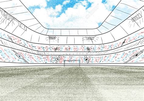 Soccer Stadium Sketch At Explore Collection Of