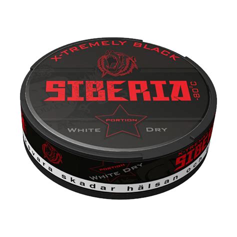 Snus ist eine tabakform mit einer geschichte im schweden des frühen 18. Siberia Black White Dry Portion Snus | SnusMarkt.ch