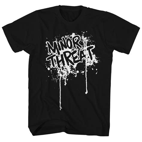 Minor Threat T Shirt Official Drip Logo Minor Threat Shirt