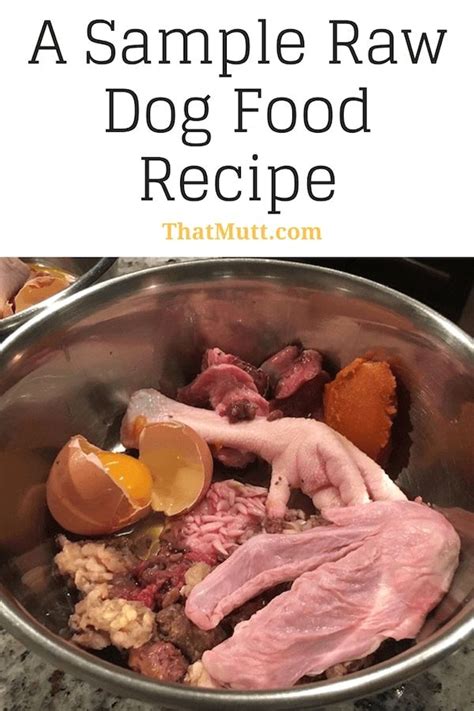 Example Of Balanced Raw Dog Food Recipe For Any Breed Easy To Follow