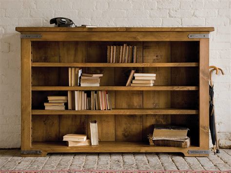 Bookshelf Glamorous Low Wide Bookcase Horizontal - Decoratorist - #50759