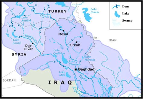 Location Of Dams Within Tigris And Euphrates Basins Download