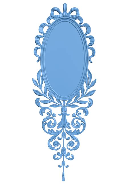 Oval Picture Frame 3d Model Vector Files