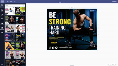 Fitness Facebook Post Maker For Free Doographics