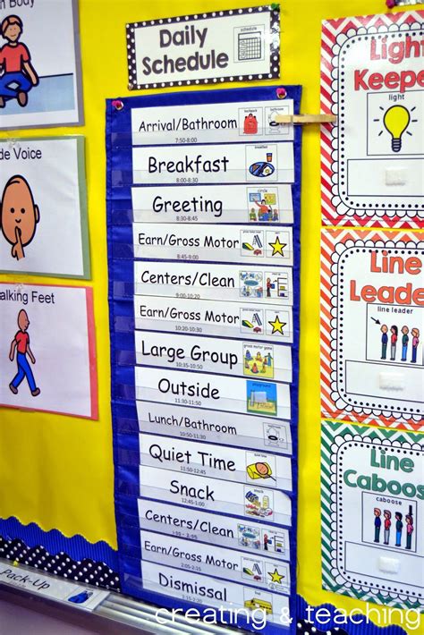 Classroom Daily Schedule Classroom Routines Classroom Activities