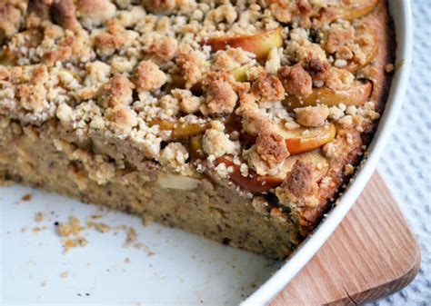 Beim backen mit vollkorn musst du zwei dinge beachten: Saftiger Apfel-Nuss-Joghurt-Vollkornkuchen - zuckerstaub.at