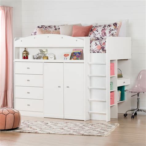 5 out of 5 stars with 3 ratings. South Shore Tiara Twin Low Loft Bed & Reviews | Wayfair