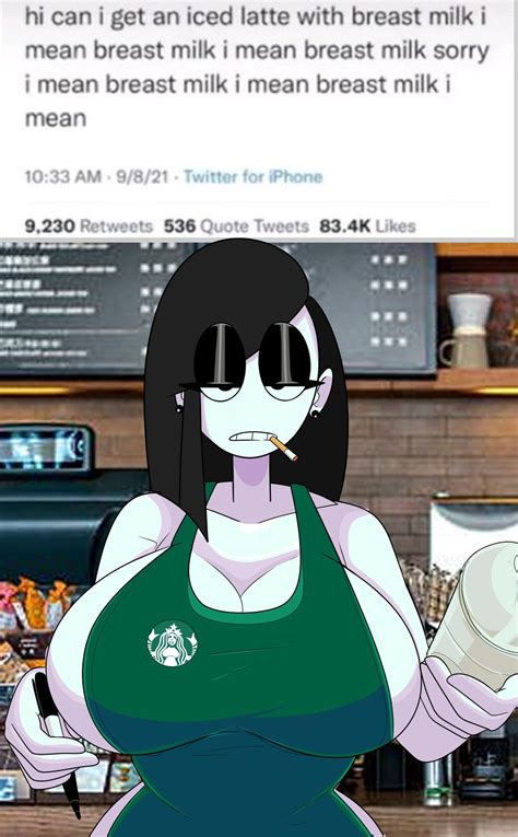 SaltyNoodles On Twitter Hi Can I Get An Iced Latte With Breast Milk I
