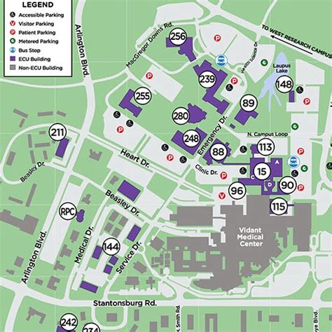 Map Of Ecu Campus Boston Massachusetts On A Map