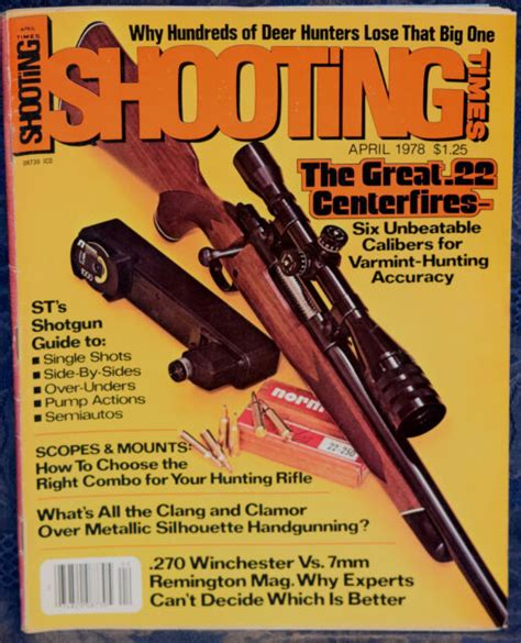 Magazine SHOOTING TIMES April 1978 Remembering 32 20 Sixgun By