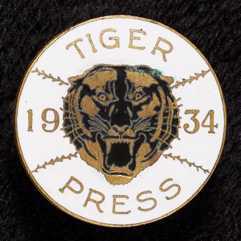 Lot Detail 1934 World Series Detroit Tigers Press Pin
