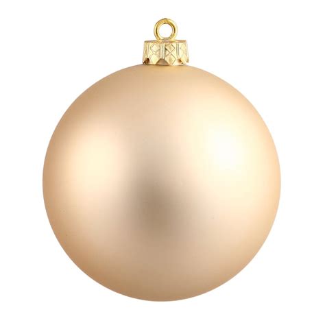 Vickerman 393017 24 Champagne Matte Ball Christmas Tree Ornament