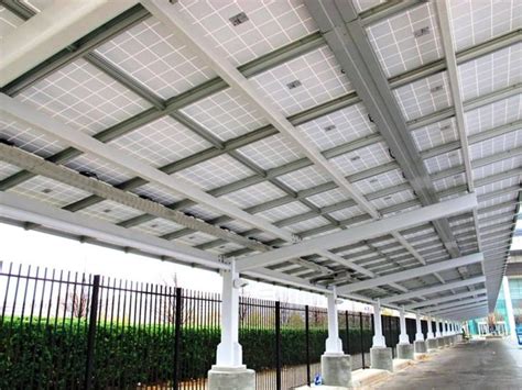 Pv Canopy With Charging Stations Dte Energy Headquarters Detroit Mi