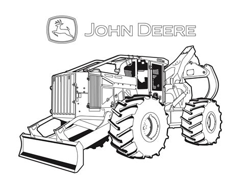 John Deere Kids Coloring Pages Riesterer And Schnell