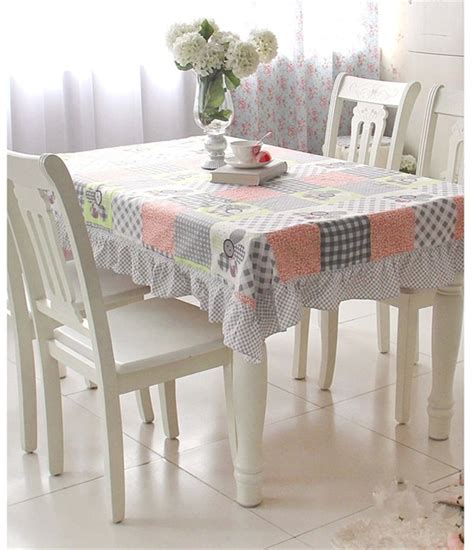 modern dining table cover ideas Home brilliant striped table cloth (52 x 102) faux linen table cover