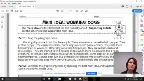 Third Grade ELA - Lesson 5 - YouTube
