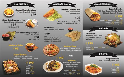 A mexican experience contact us our menus: International Menu - Riliberto's Fresh Mexican Food