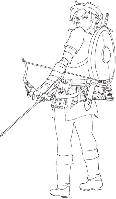Legend Of Zelda Breath Of The Wild Coloring Pages Coloringpages2019