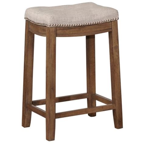 ファッションなデザイン nathan james hylie nailhead wood pub height kitchen counter bar stool 29 好評販売中