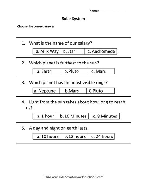 Planets Worksheet 3rd Grade Thekidsworksheet
