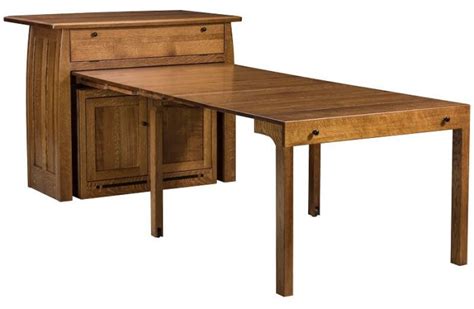 Pull Out Dining Tables Space Saving Tables By Countryside Amish