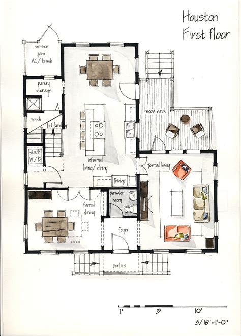 Hand Drawing Plans Interior Architecture Drawing Interior Design