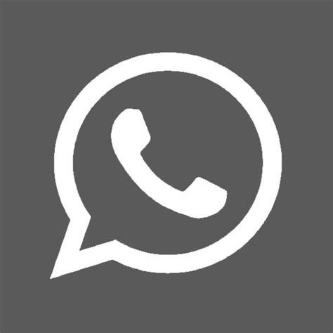 Grey Whatsapp App Icon Icon Logo Black And White Logos