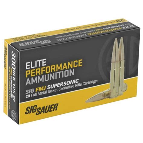 Sig Sauer Elite Ball 300 Aac Blackout 125gr Fmj Ammo The Mag Shack