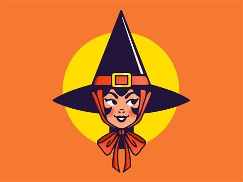 Vintage Halloween Witch By Nathalie Mcclune On Dribbble