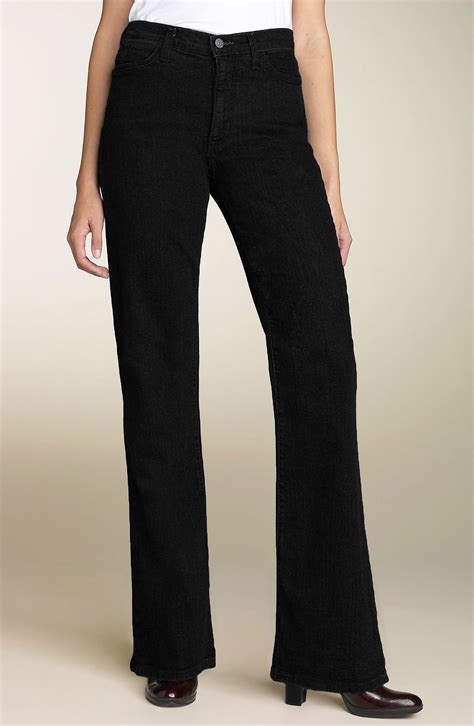 Nydj Sarah Stretch Bootcut Jeans Black Long Nordstrom